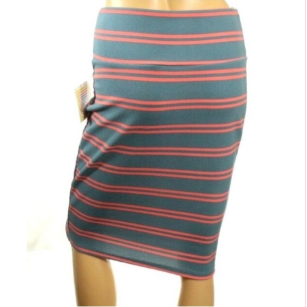 Lularoe Midi Skirt Size XL Striped Cassie NWT - Picture 3 of 9